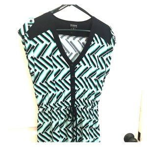 Drawstring waist dress